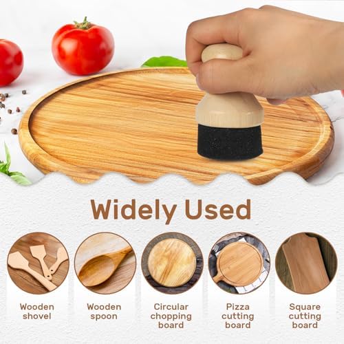 Set of Leontool bamboo applicator components for kitchen maintenance