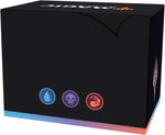 Deck box holding 100 sleeved cards and life wheel tracker