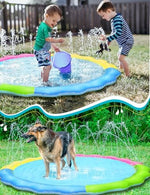 Close up of the textured slip resistant surface on the Jasonwell water play mat