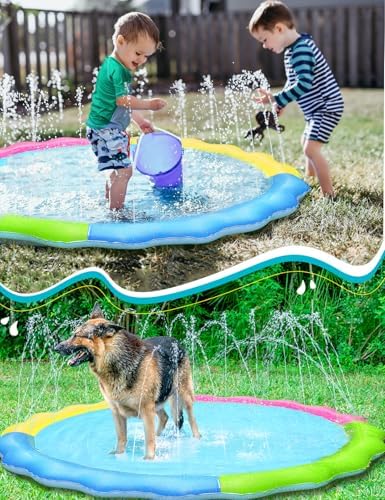 Close up of the textured slip resistant surface on the Jasonwell water play mat