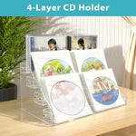 FALESHOS multi functional transparent media display stand on a home office bookshelf
