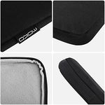 MoKo tablet carrying case displaying the premium soft fluff scratch resistant lining.