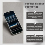 Step-by-step alignment illustration of the EYSOFT webcam cover protecting user security against digital spying.