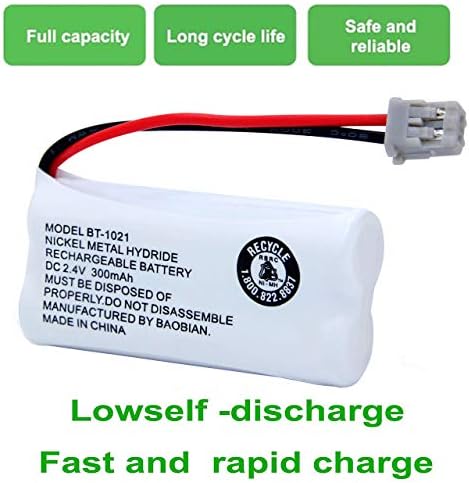 Close up view of the white terminal connection plug on the GEILIENERGY BT-1021 phone battery replacement pack.