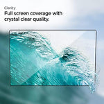 Installation tools and Spigen screen guard kit components