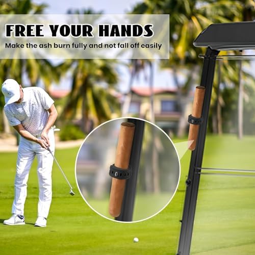2 Pack Gorilla Magnetic Cigar Holder for Golf Carts - Convenient Cigar Clip with Adjustable Design - Hands-Free Magnetic Cigar Holder for Golfing, Fishing, Travel & More (Black + Black) - Image 4