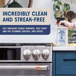Using Aunt Fannie's spray on a stainless steel refrigerator
