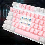 Side profile of MageGee gaming keyboard showing metal construction