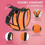Gooby Comfort X mesh harness breathable fabric close-up