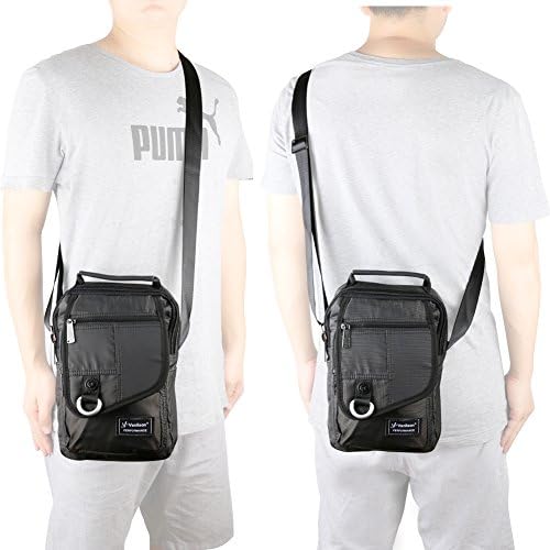 Vanlison Vertical Side Bag Multiple Pockets Interior