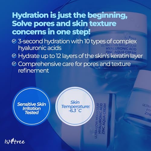 Isntree hyaluronic acid and zinc cream product packaging