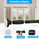 Heavy duty tension curtain rod on window frame