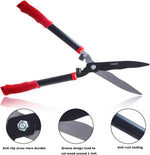 Demonstration of shock absorbing bumpers on hedge trimmer handles