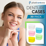 Thirty individually sealed dental storage boxes in white pink and blue.