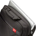 Case Logic tech organizer bag close up view of the front pocket organization panel.