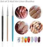 Durable metal handle nail art pens for precision