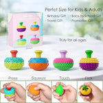 Authentic imported Spkwis 4 piece sensory fidget set on a clean workspace background