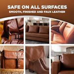 Weiman leather cleaning kit with yellow microfiber cloth for polishing