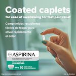 Authentic USA imported Bayer Aspirina 500mg fever reducer packaging details