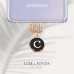 Handmade zinc alloy metal charm perspective angle