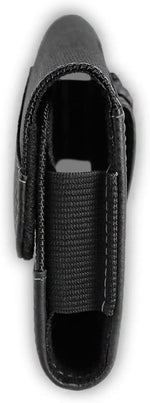 TMAN premium PU leather phone pouch side profile view