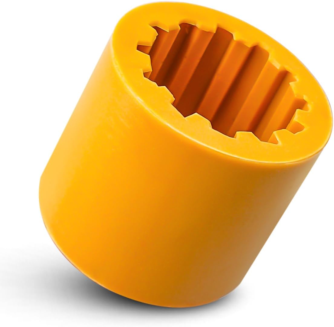 Qaggum flexible coupler sleeve front view yellow replacement part