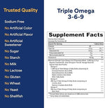 Puritan's Pride triple omega capsule texture and size showcase