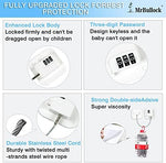Adhesive backing detail for tool free safety lock installation