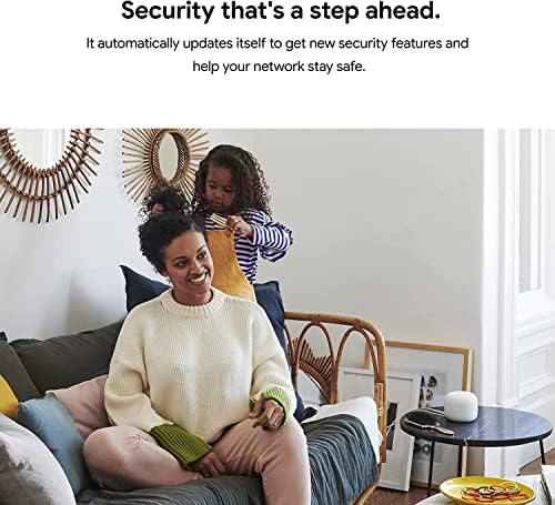 Google Nest smart speaker point showing touch controls and microphone mute switch