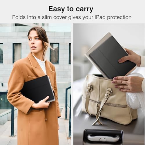 Complete package contents including the premium black case wireless keyboard and Type-C charging cable