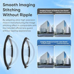 ULYVU crystal clear screen protector film applied to the action camera touchscreen display