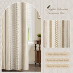 Authentic USA imported NDDYCU premium bathroom fabric display showcasing top reinforced holes