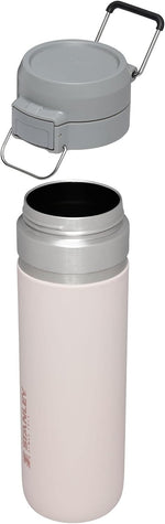 Leakproof Stanley 24 ounce sports bottle showing the secure locking mechanism.