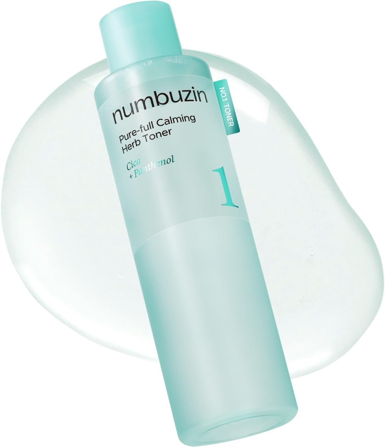 Numbuzin Number One Pure Full Calming Herb Toner front view bottle showcasing the clean packaging