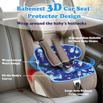 Babenest car seat protector installed in stroller