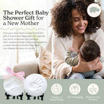 Personalized baby name lettering stamps being used on non toxic clay