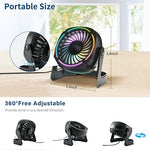 Punoge aesthetic workspace cooling fan with stable premium plastic stand overview