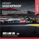Red Line Heavy Shockproof Gear Oil 1 Quart bottle label detail