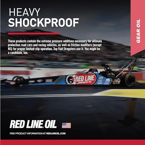 Red Line Heavy Shockproof Gear Oil 1 Quart bottle label detail
