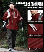 SWISSWELL lightweight outdoor windbreaker pants and jacket combination for monsoon riding