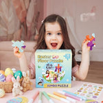 Gilprop educational jigsaw puzzle showing smooth child safe edges and vibrant spring colors