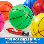 Syncfun 5 inch colorful basketballs for indoor hoops