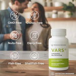 Close up of Physician Designed VARS patented delivery system text