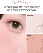 Korean makeup artist collaboration heart pop blusher palette close up