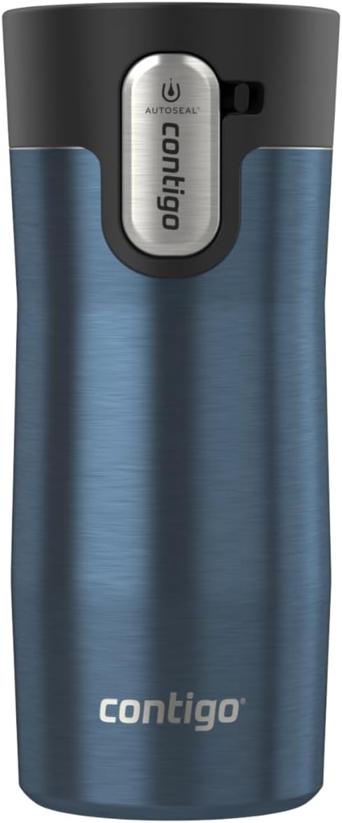 Contigo West Loop Stainless Steel Travel Mug with AUTOSEAL Lid, 16oz., Stainless Steel/Black - Image 9