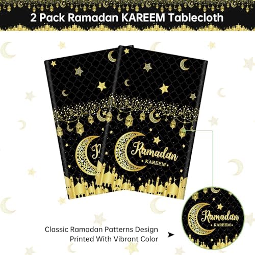 Rectangular Ramadan party table cover dimensions
