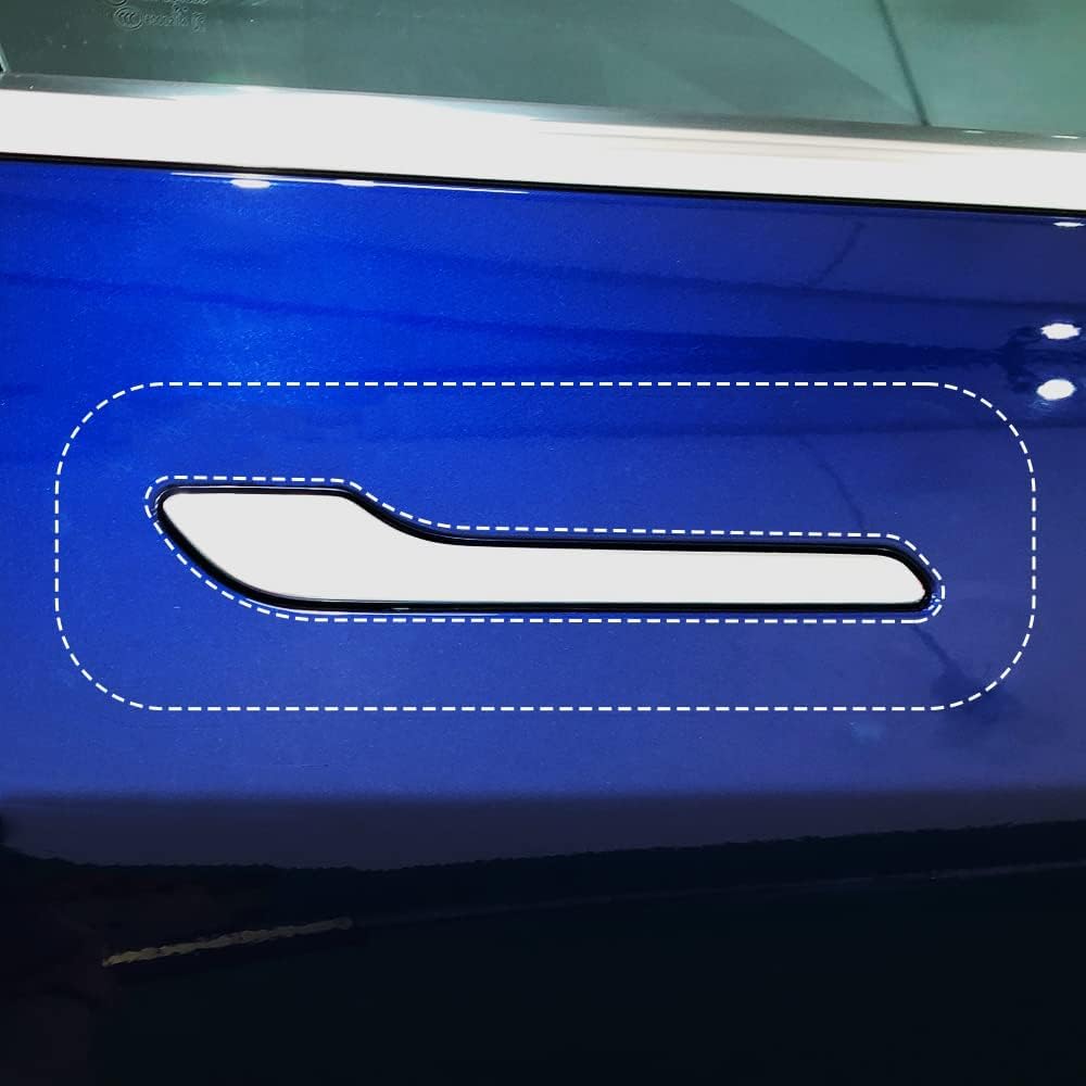 Skoko Tesla door handle paint protection film set front view packaging