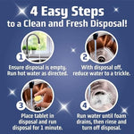 Mighty Clean lemon scent foaming drain tablets package