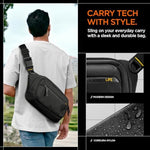 Spigen Life KD410 Klasden Sling Bag durable Cordura nylon fabric detail