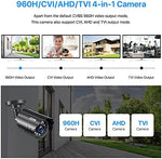 Black weatherproof bullet camera housing side profile